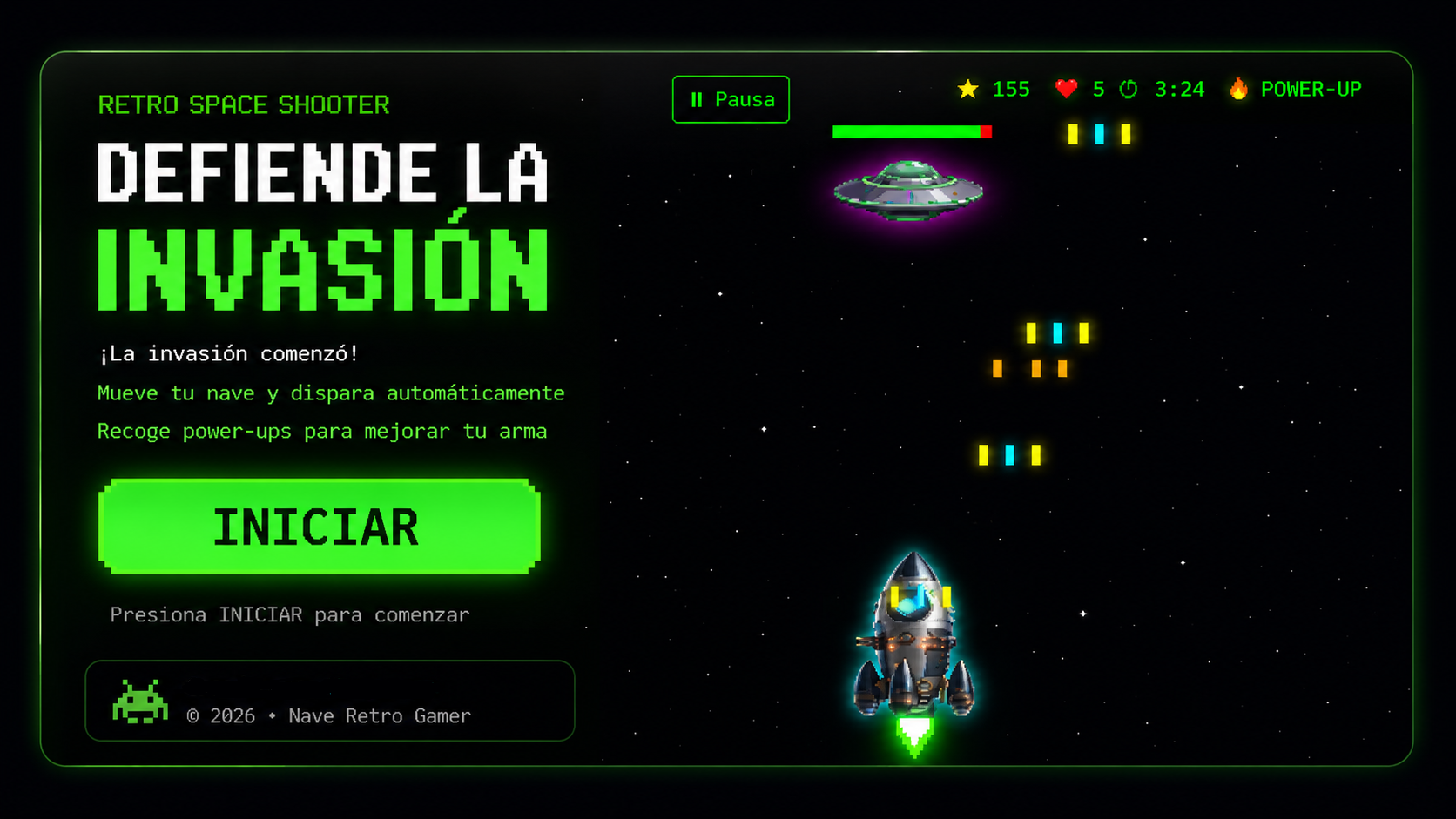 Captura de Defiende la Galaxia
