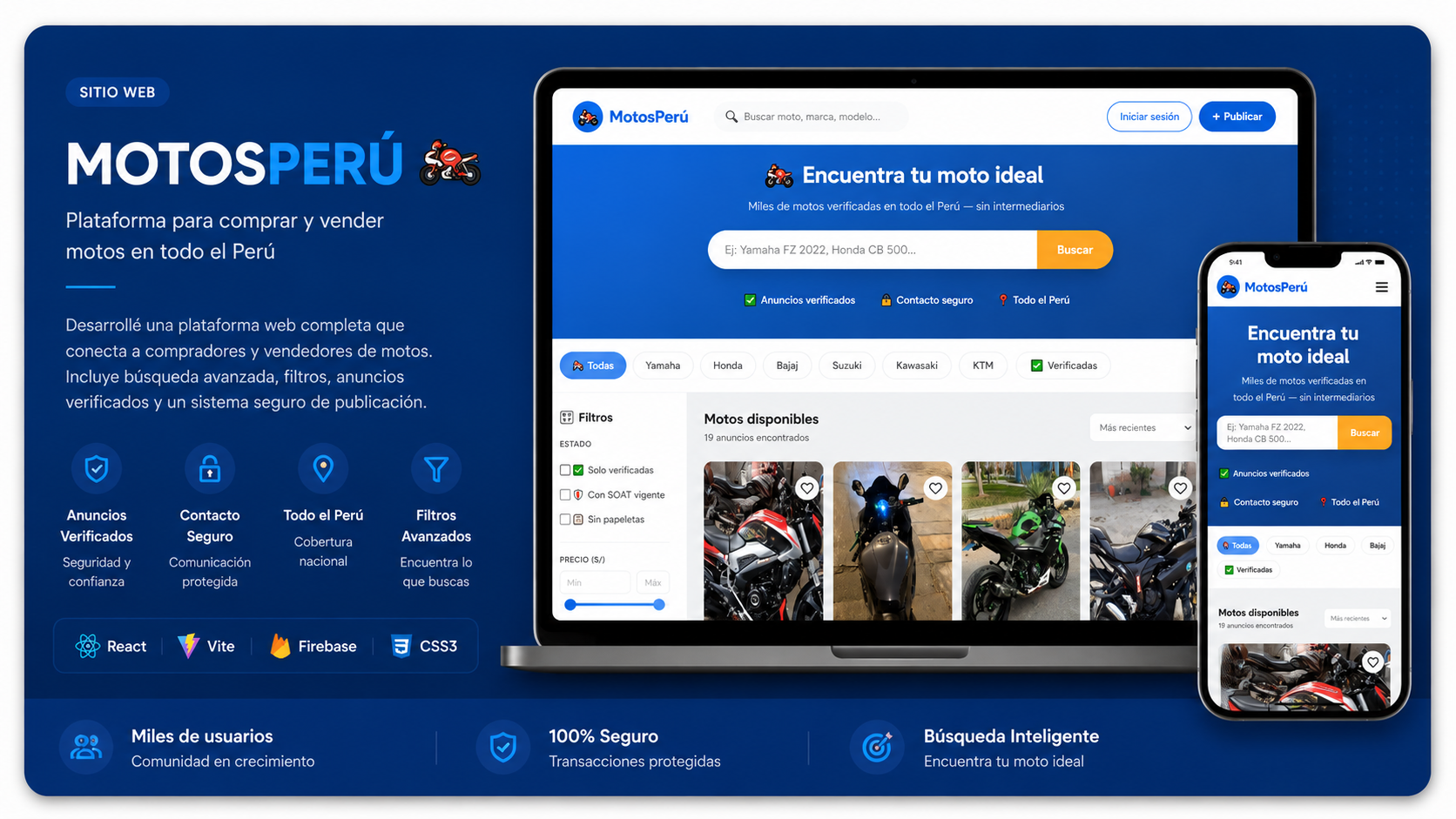 Captura de Marketplace Venta de Motos